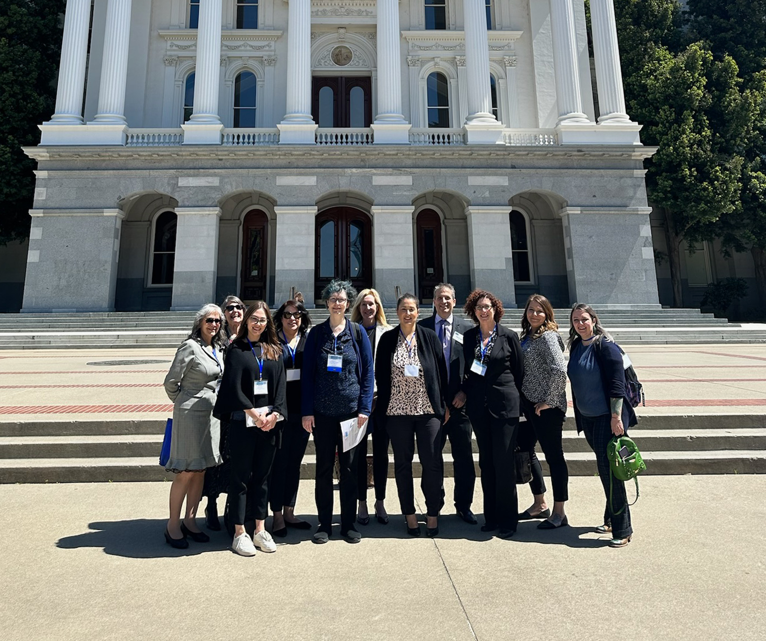 shrm members advocate in front of state capitol