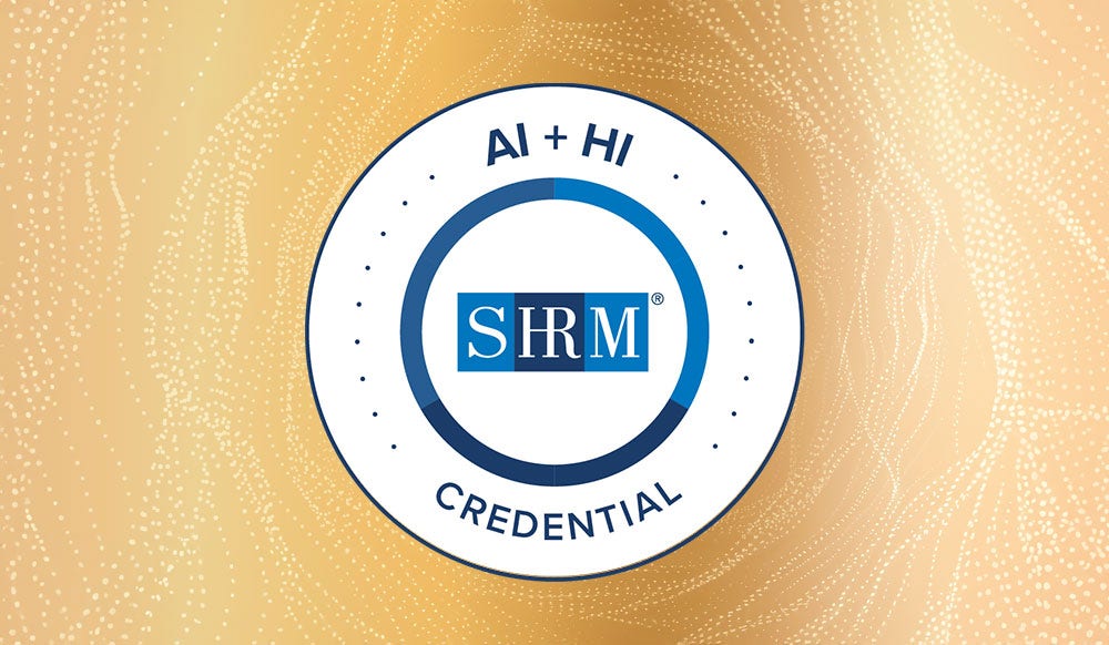 SHRM AI + HI Credential Seal