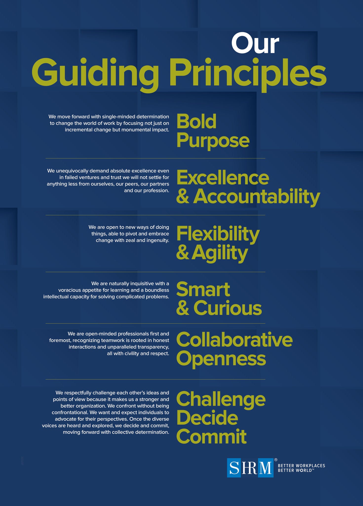 Guiding Principals Poster Dark