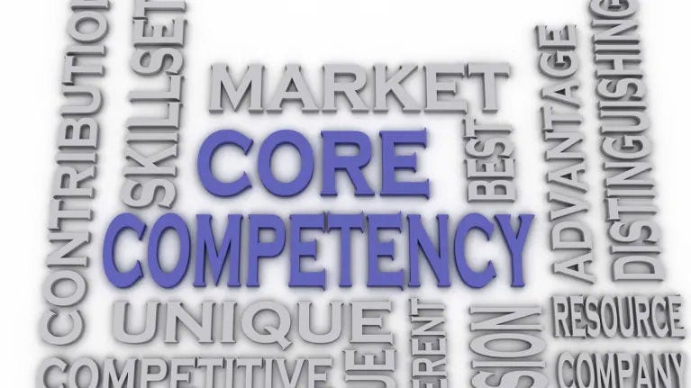 How can our company determine its core competencies?