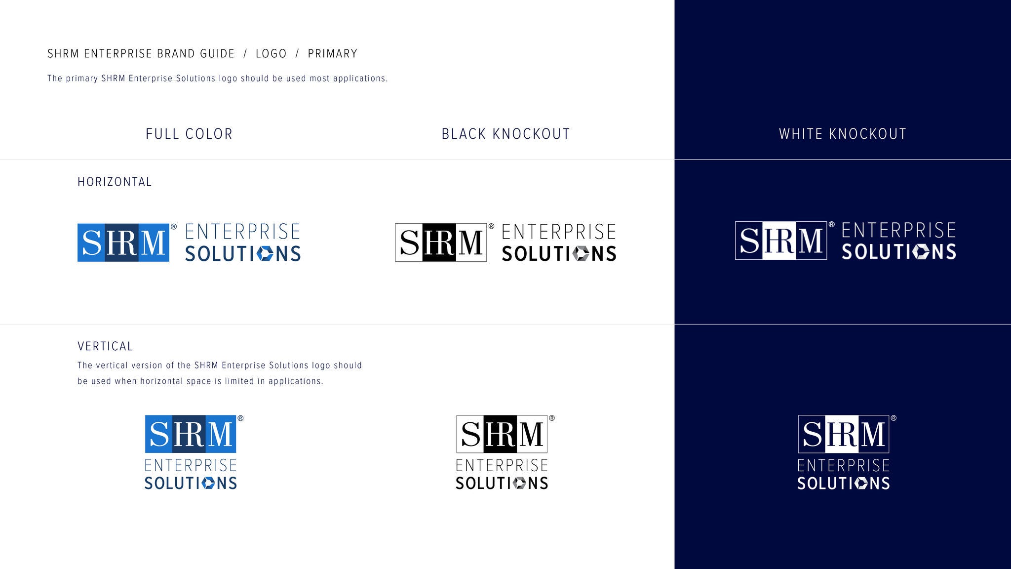 SHRM enterprise solutions primary logo