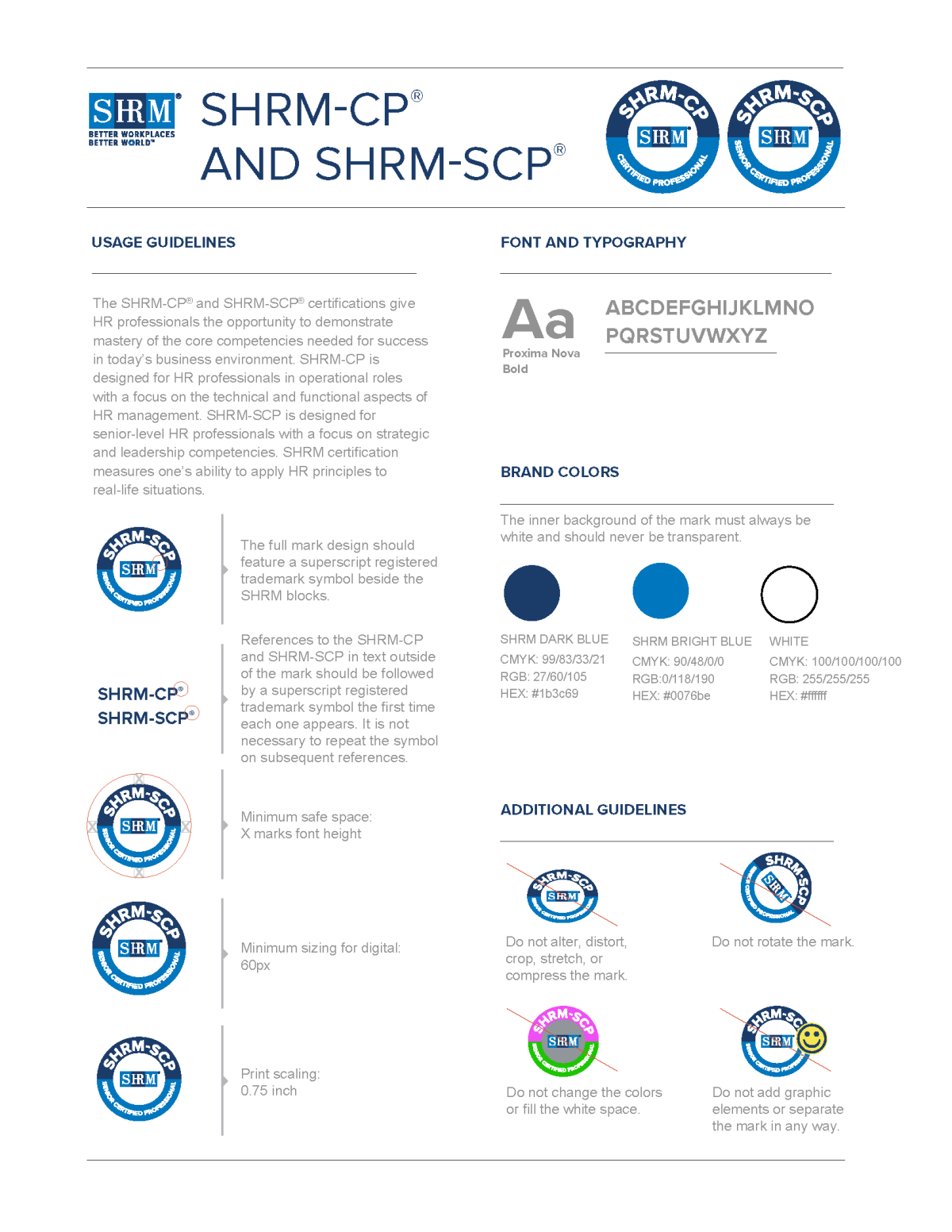 shrm certification brand usage guidelines - updated nov. 2024