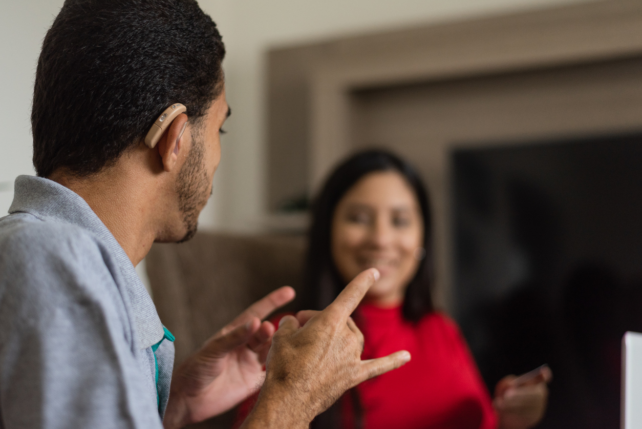 people using sign language
