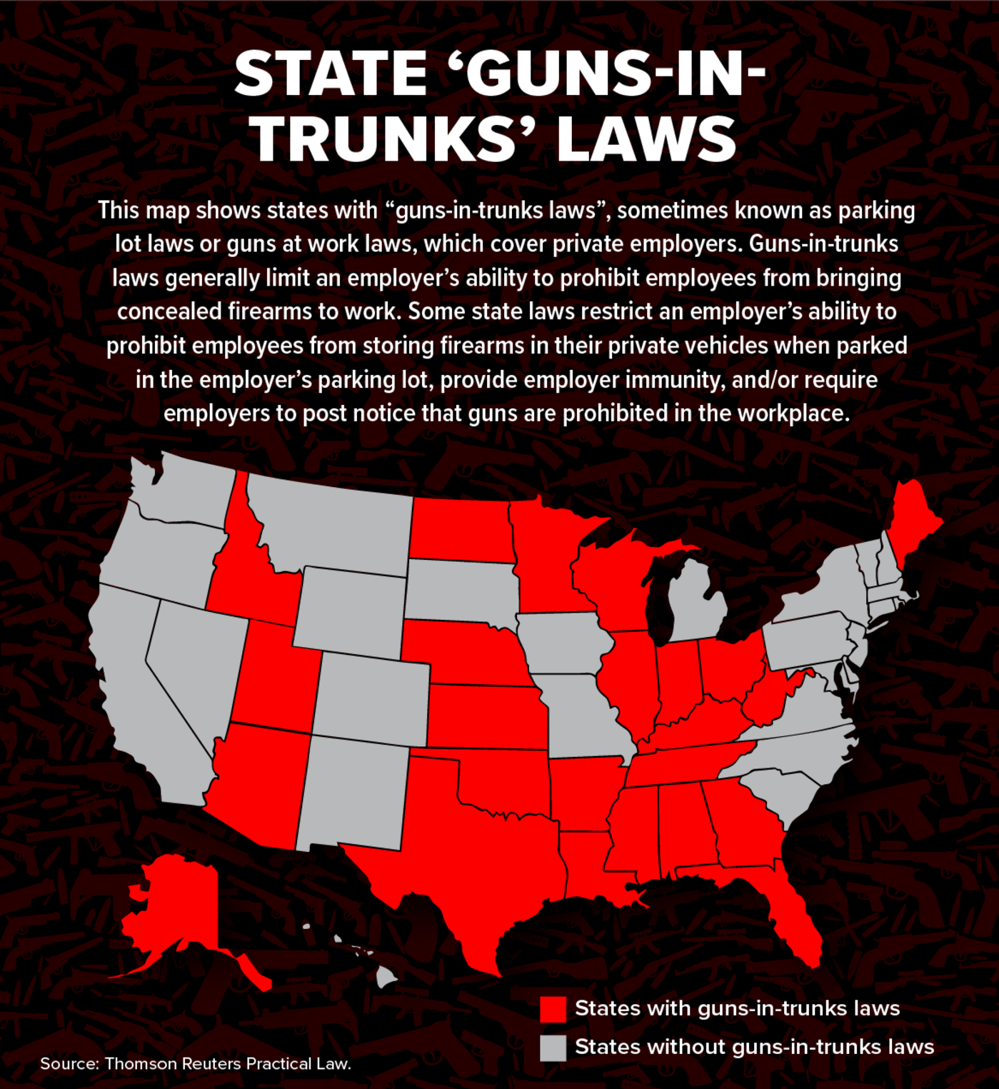 State Guns-in-Trunk Laws