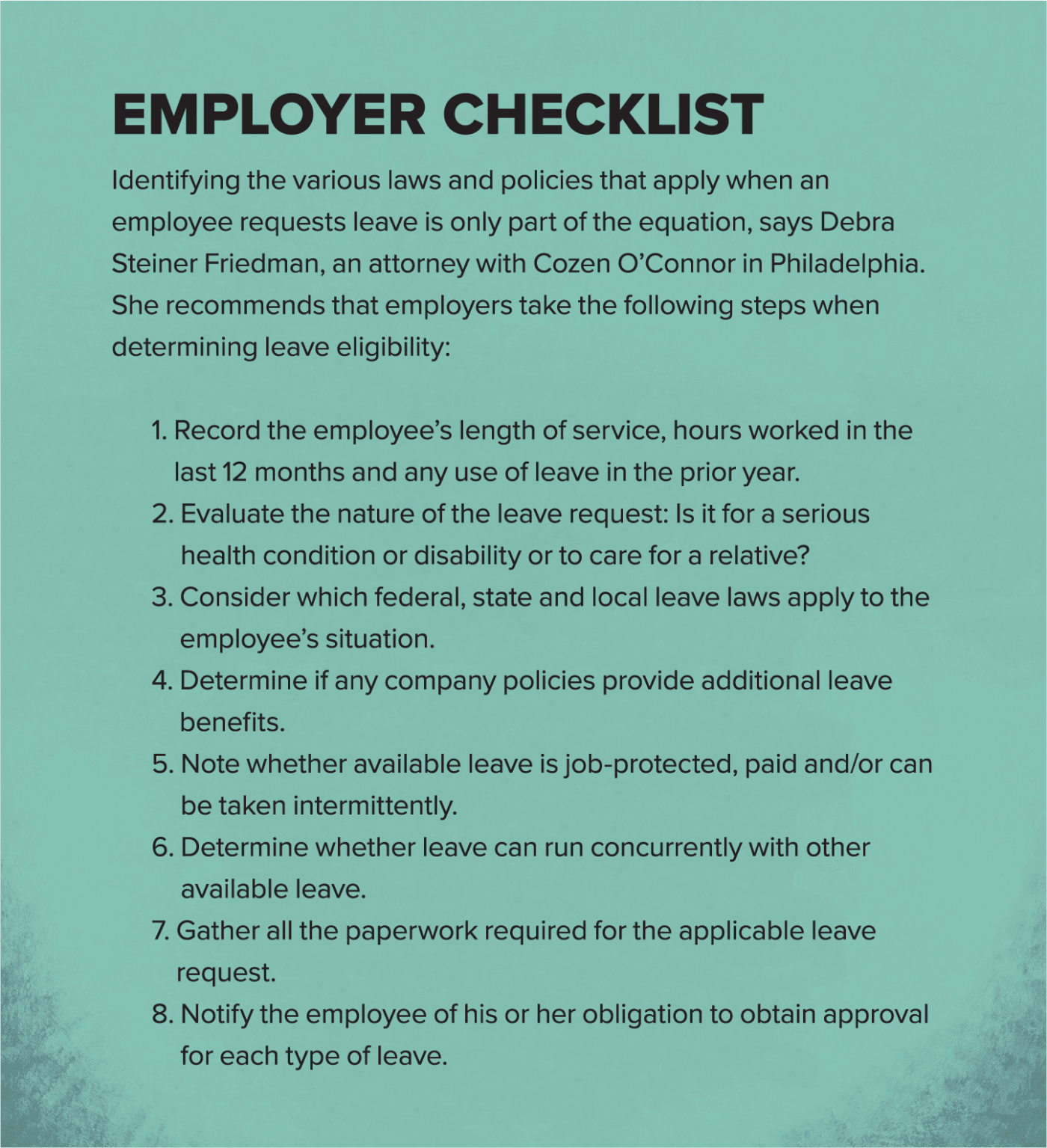 Emplyer Checklist