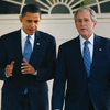 President Obama and former President George W. Bush