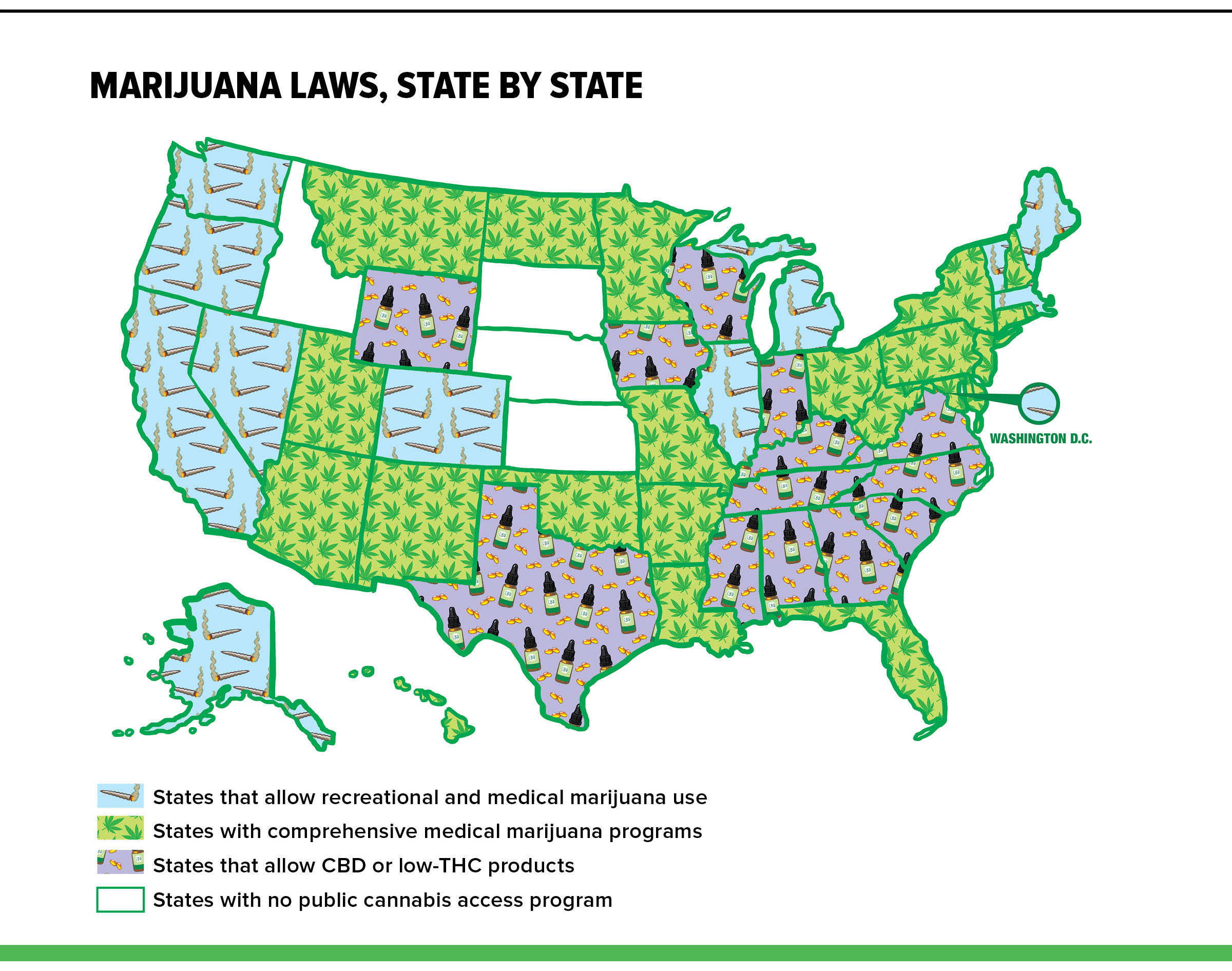 marijuana states map