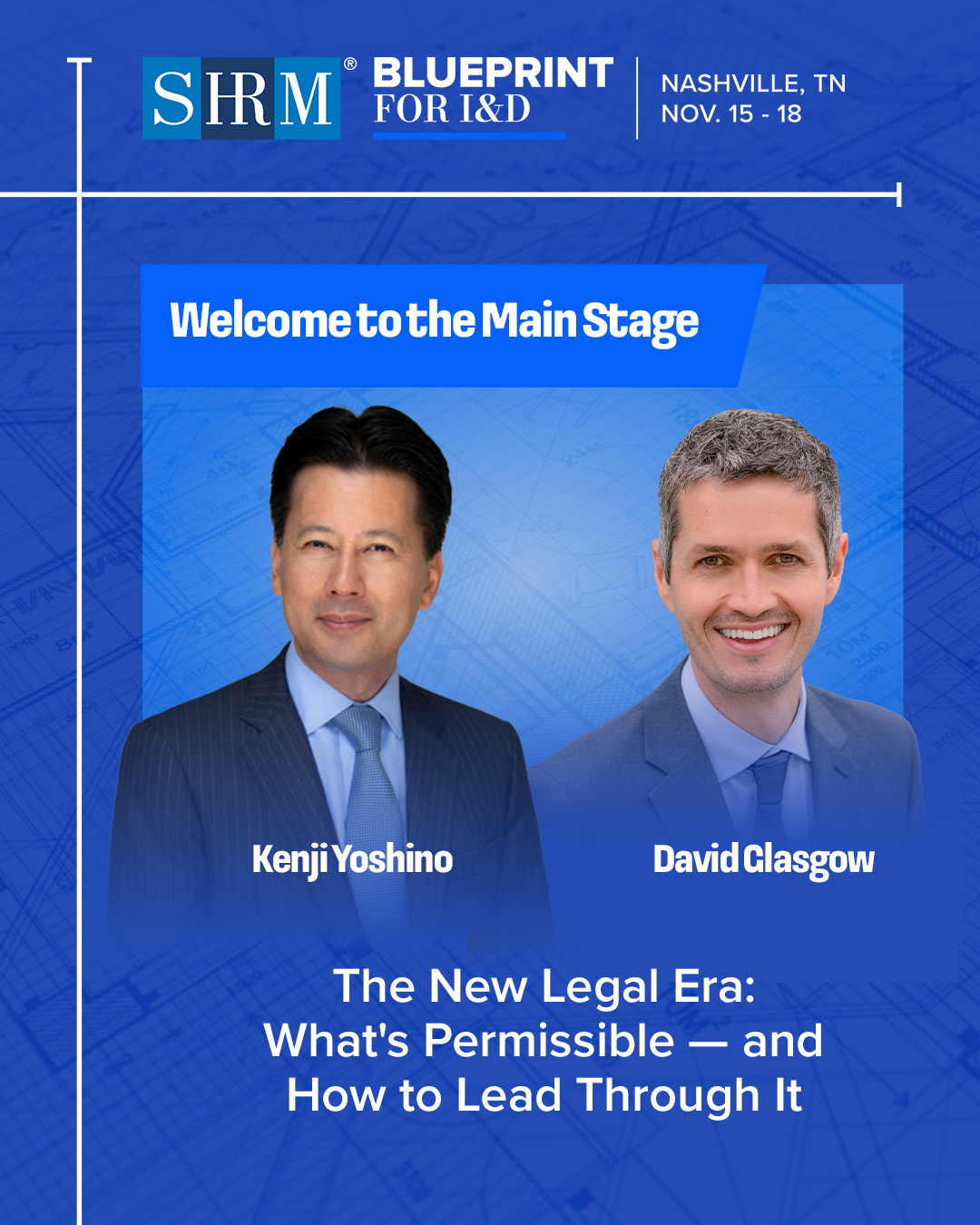 Kenji Yoshino & David Glasgow join BLUEPRINT for I&D to tackle today’s changing legal landscape.