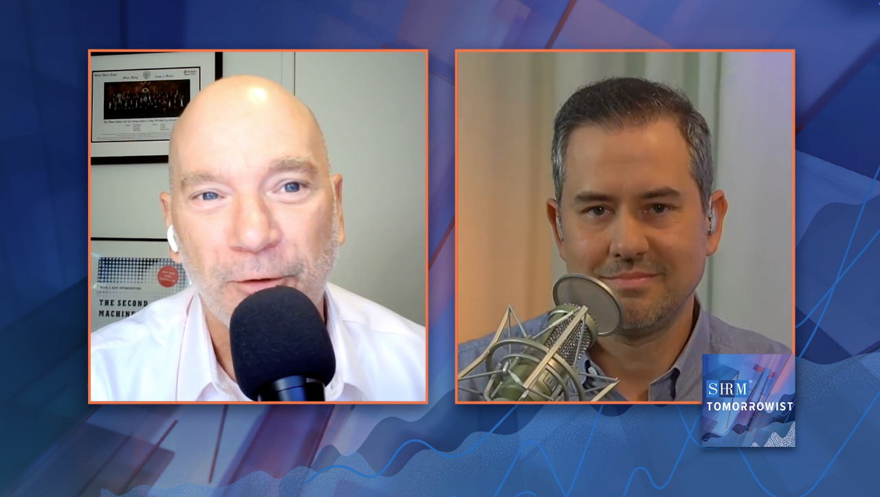 Andrew McAfee and Justin Brady on SHRM's Tomorrowist Podcast
