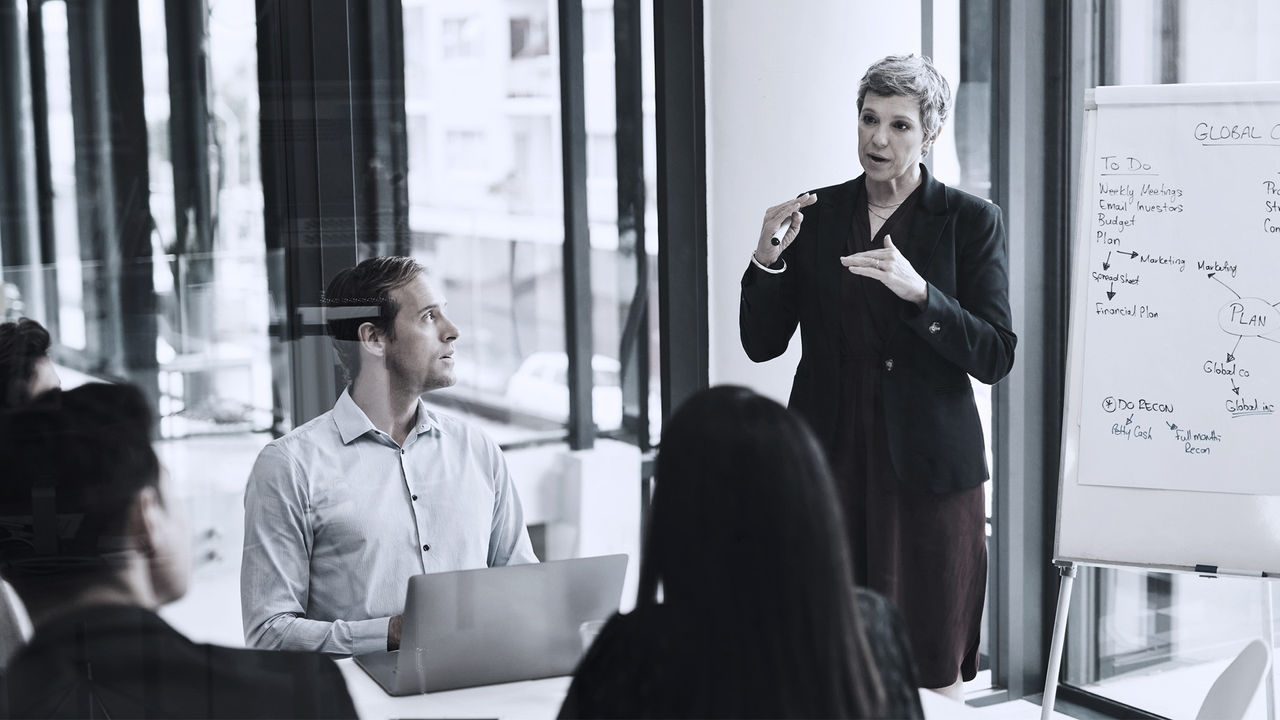 Professionals engaged in training