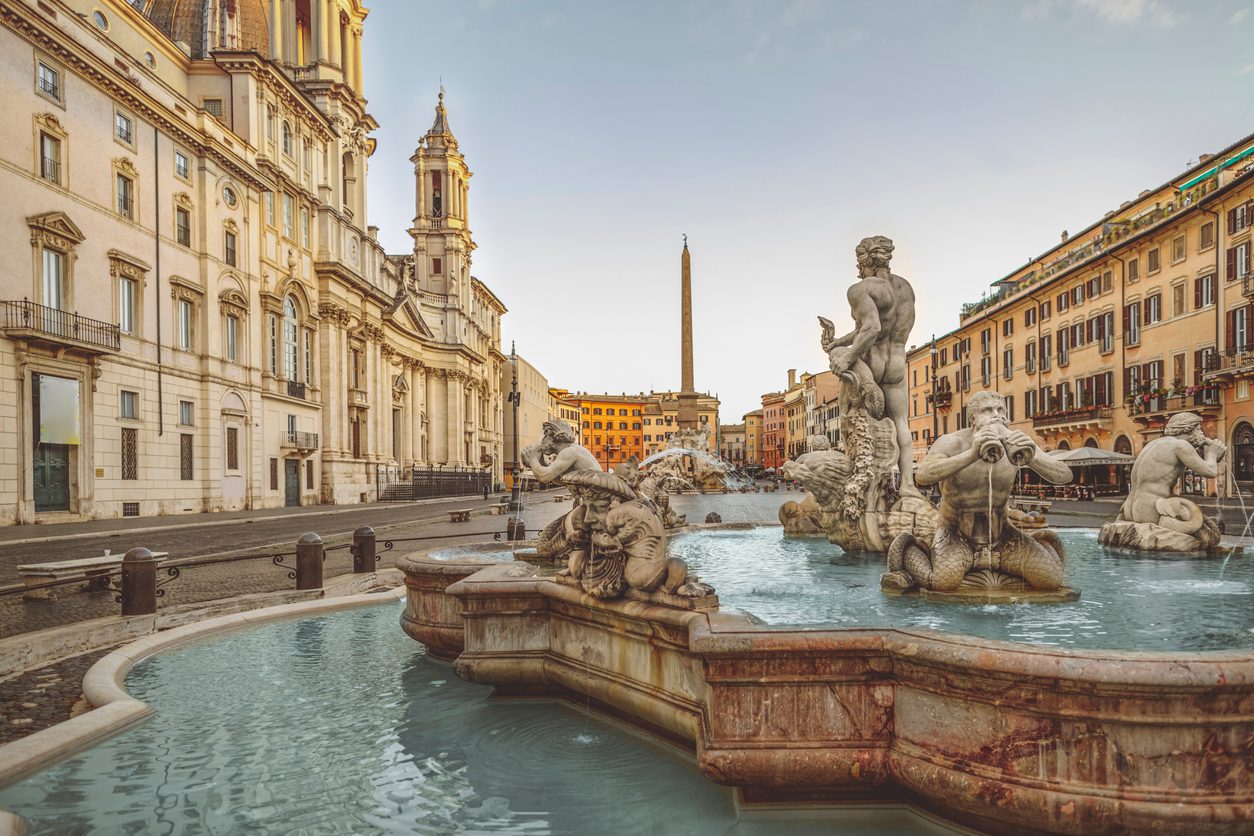 The Piazza Navona in Rome 