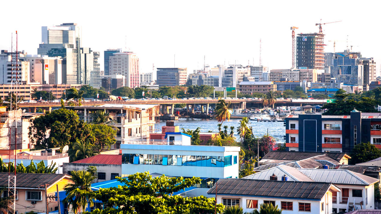 A view of a city.