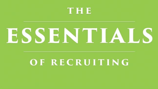 The cover of the essentials of recruiting.