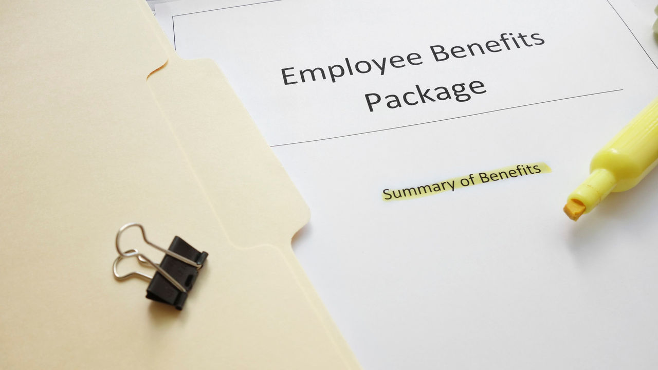 Employee benefits package.
