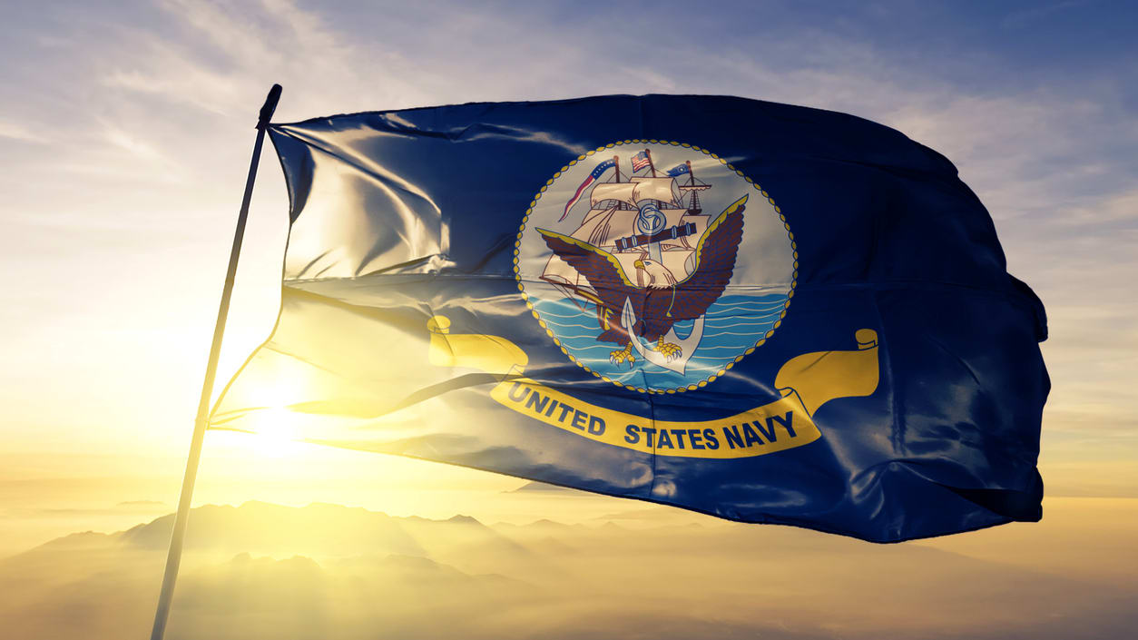 The flag of the united states of america.