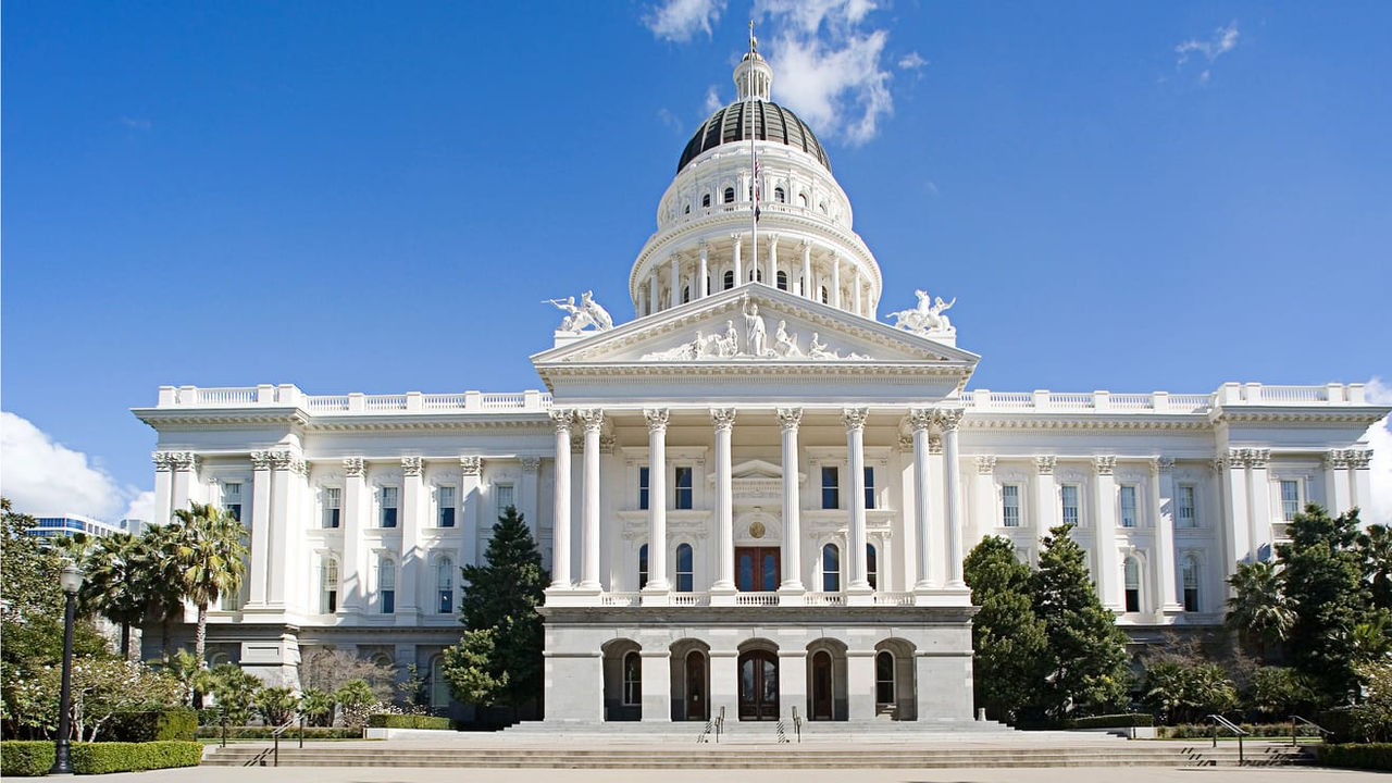 California state capitol building in sacramento, california.