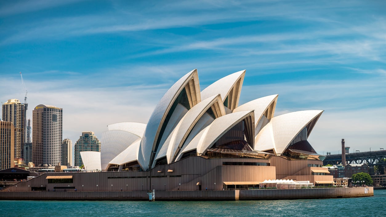 The Sydney Opera House in Sydney, Australia.