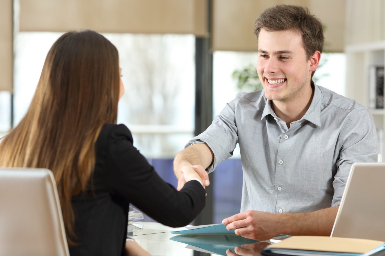 A new college graduate successfully — and respectfully — closes out a job offer negotiation.