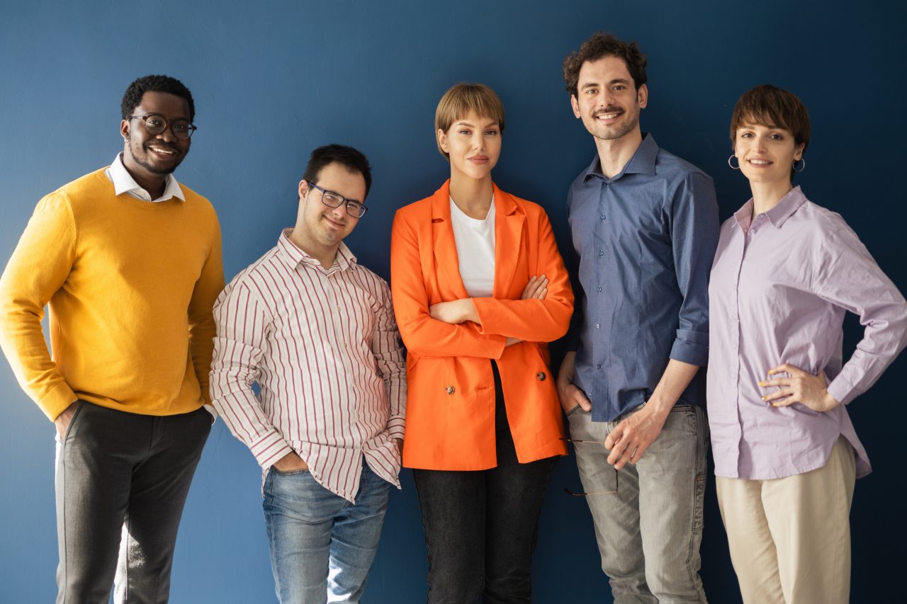 A group of employees