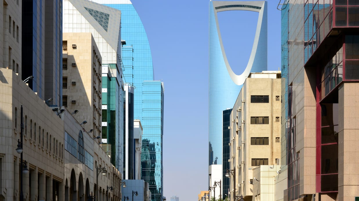 A street in saudi arabia.