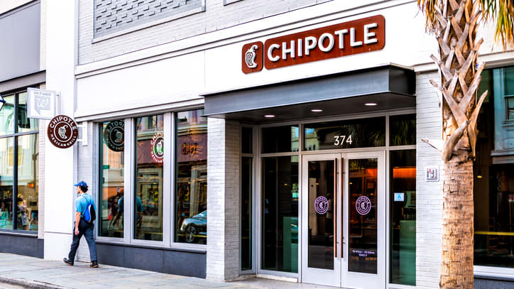 Chipotle restaurant in charleston, south carolina.