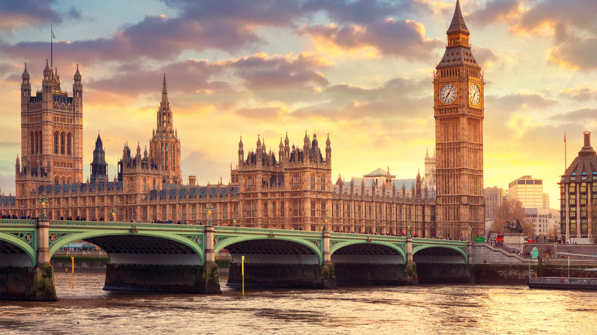 Big ben and the houses of parliament in london.